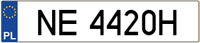 Trailer License Plate